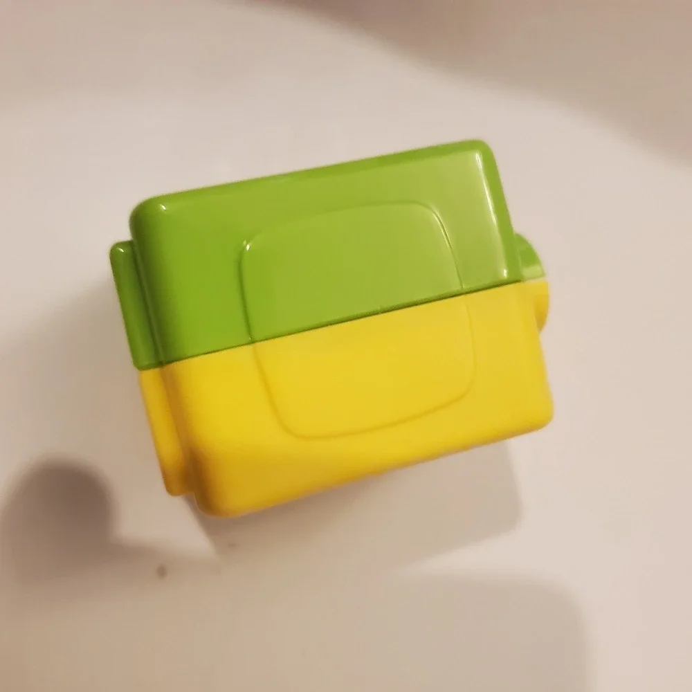 VTech Alphabet Activity Cube Replacement 2 Sided G T Yellow Green‎ Letter Block